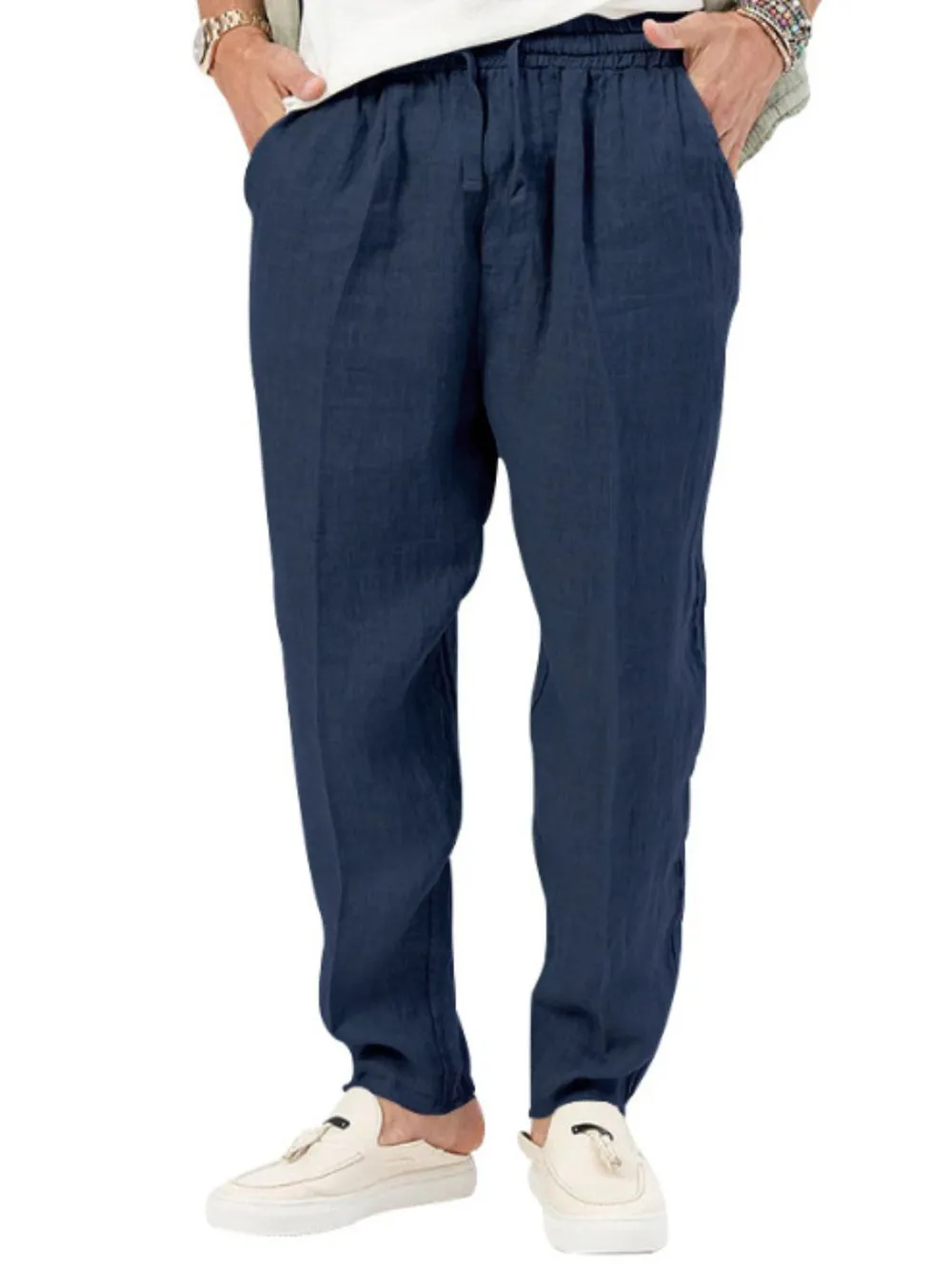 Men's Plus Size Drawstring Pants with Pockets, image 4