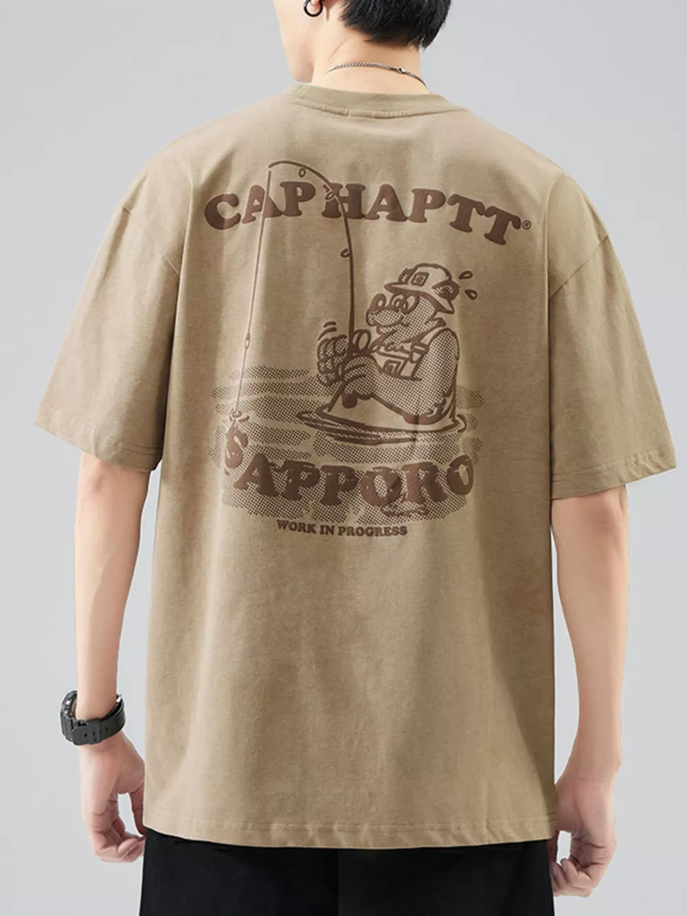 Men's Plus Size Oversized Round Neck Graphic T-Shirt, image 12