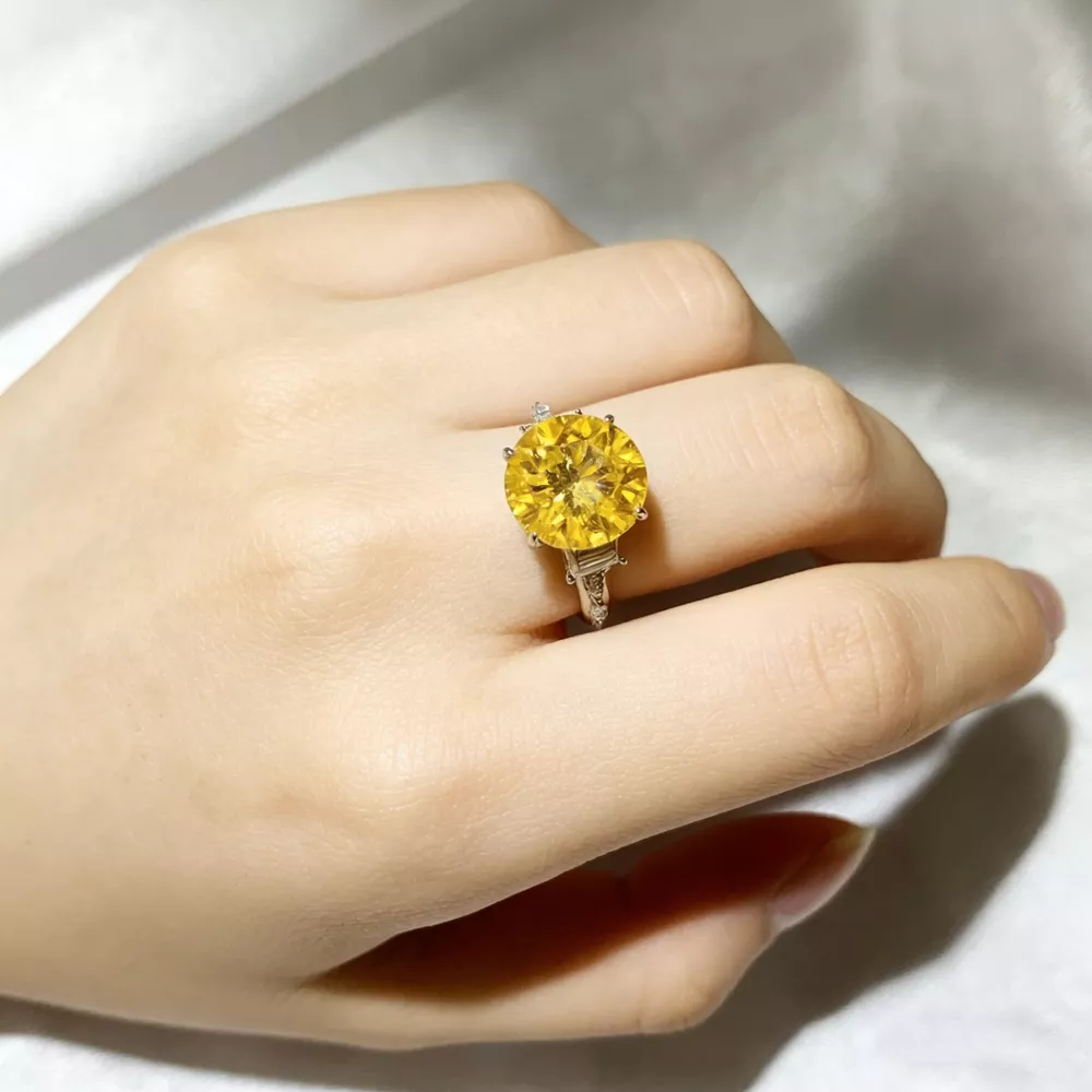 5 Carat Moissanite 925 Sterling Silver Ring, image 5