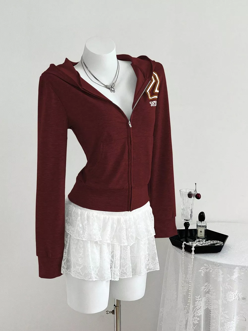 Zip Up Long Sleeve Hoodie, image 3