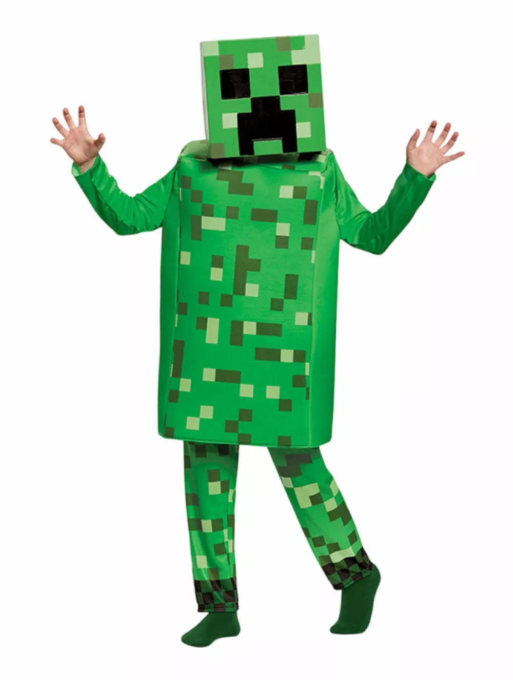 Children's Minecraft Pixelated Print Costume Set, image 4