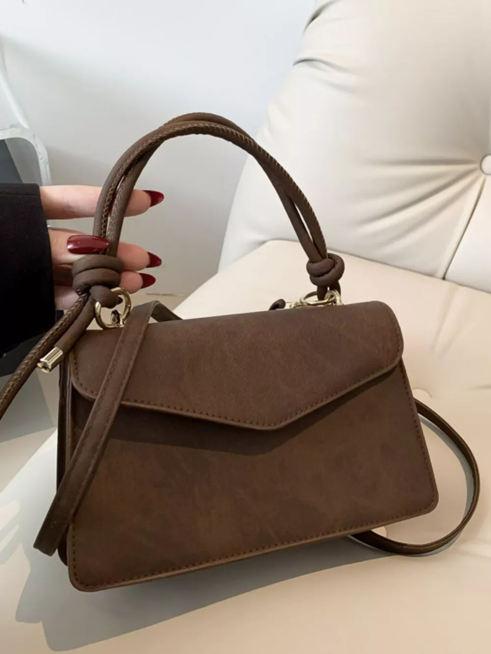Flap Crossbody Bag with Top Handle, image 23