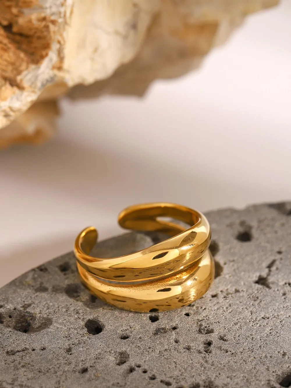 Stainless Steel Double-Layered Ring, image 15