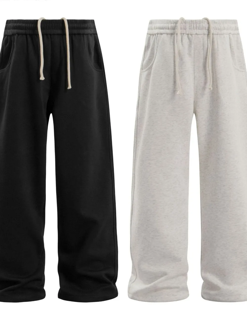 Men's Wide Leg Drawstring Casual Pants, image 3