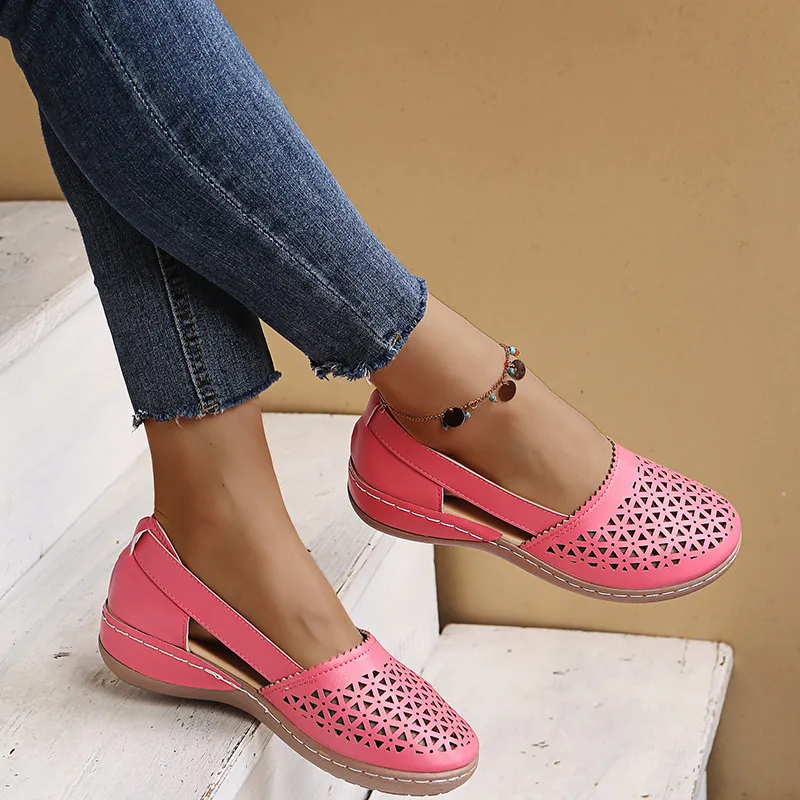 Cutout Round Toe Slip-Ons, image 11
