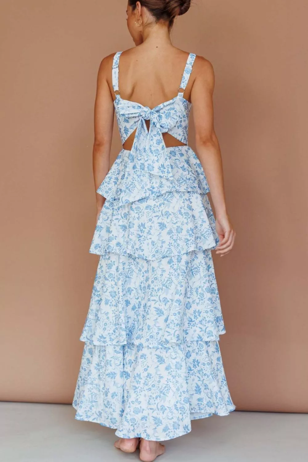 Floral Layered Maxi Dress, image 2