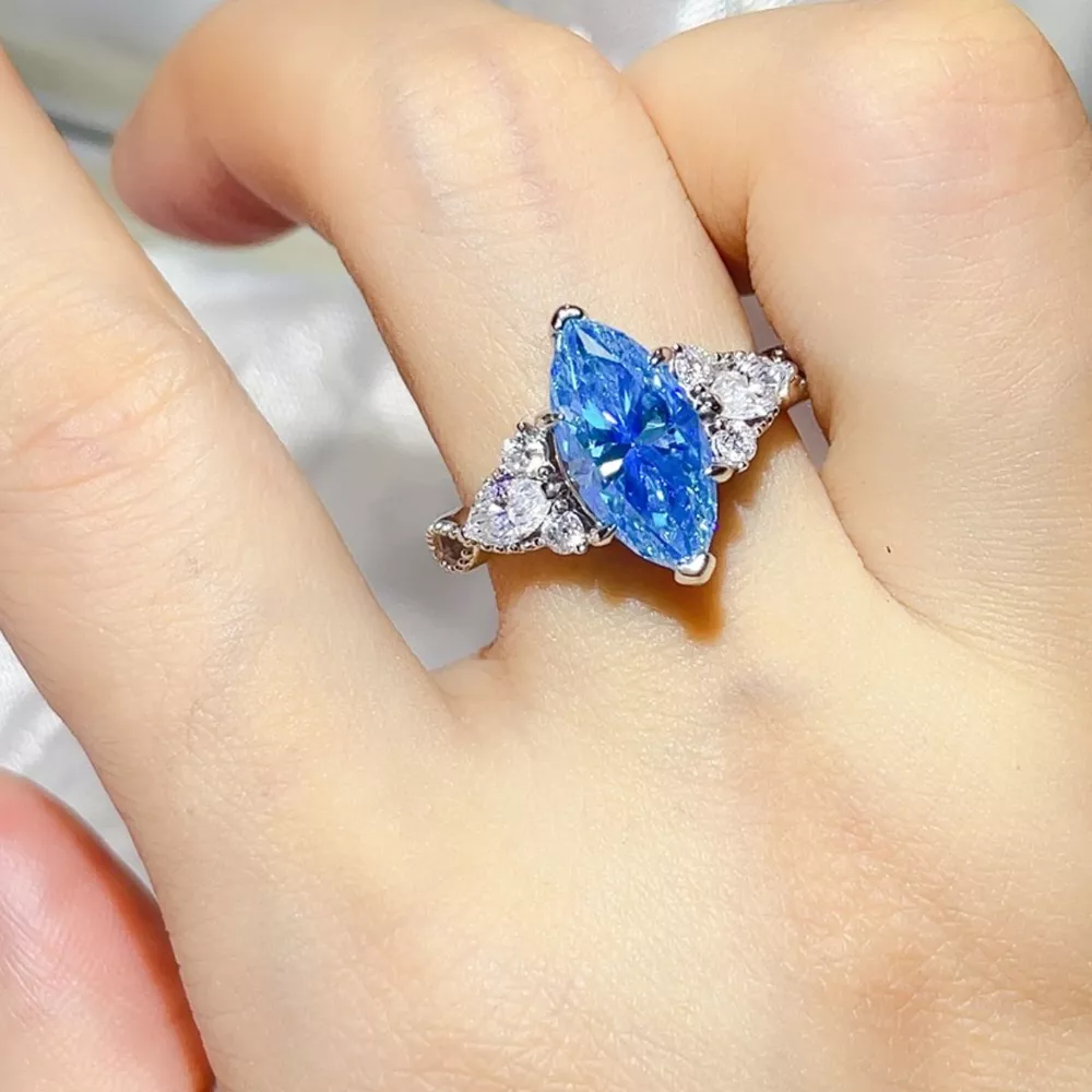 3 Carat Moissanite 925 Sterling Silver Ring, image 3