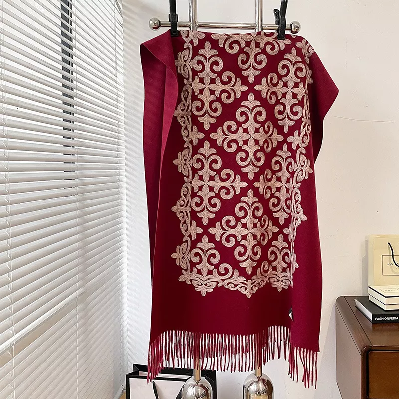 Boho Printed Fringe Hem Scarf, image 5