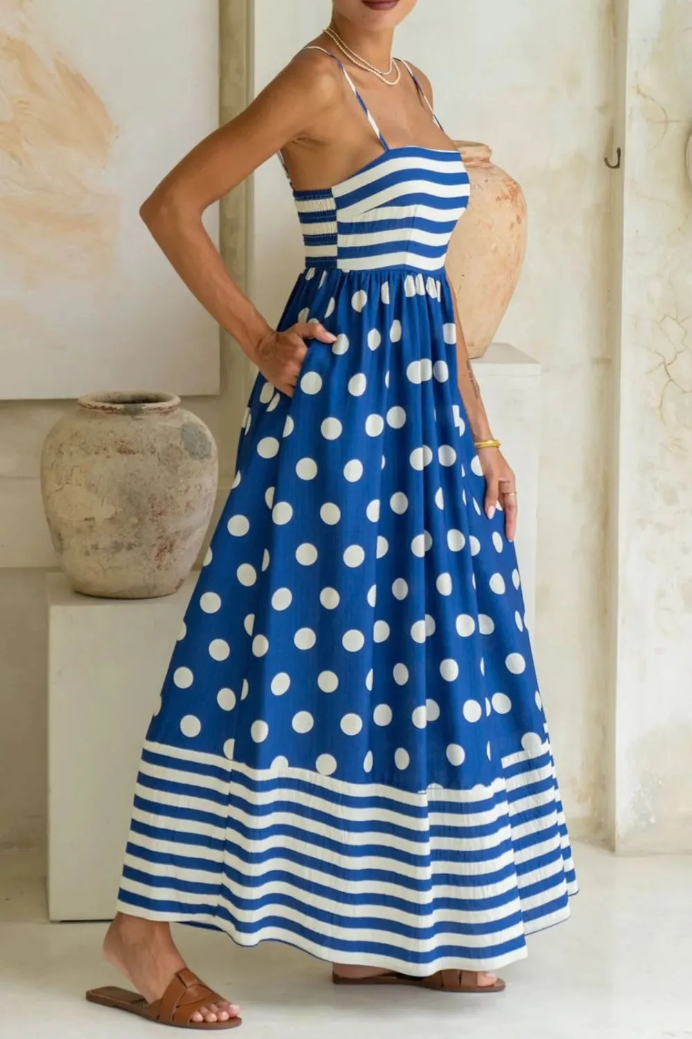 Polka Dot Square Neck Cami Dress, image 20