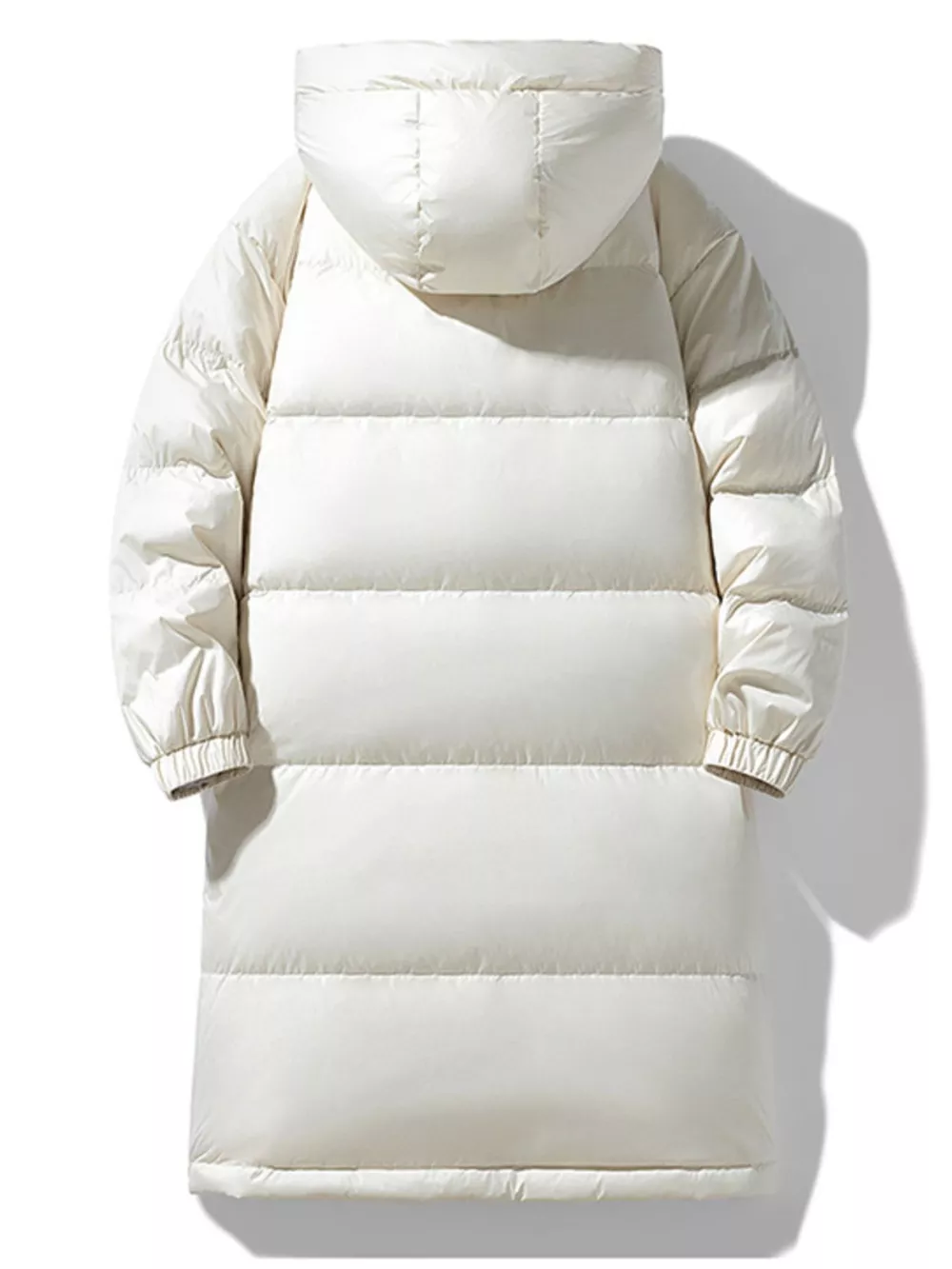 Men's Full Size Longline Hooded Down Coat Plus Size, image 5