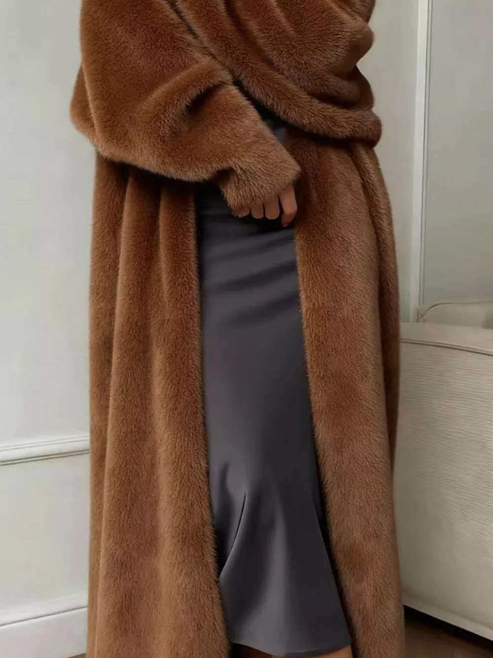 Fuzzy Open Front Longline Cardigan, image 23