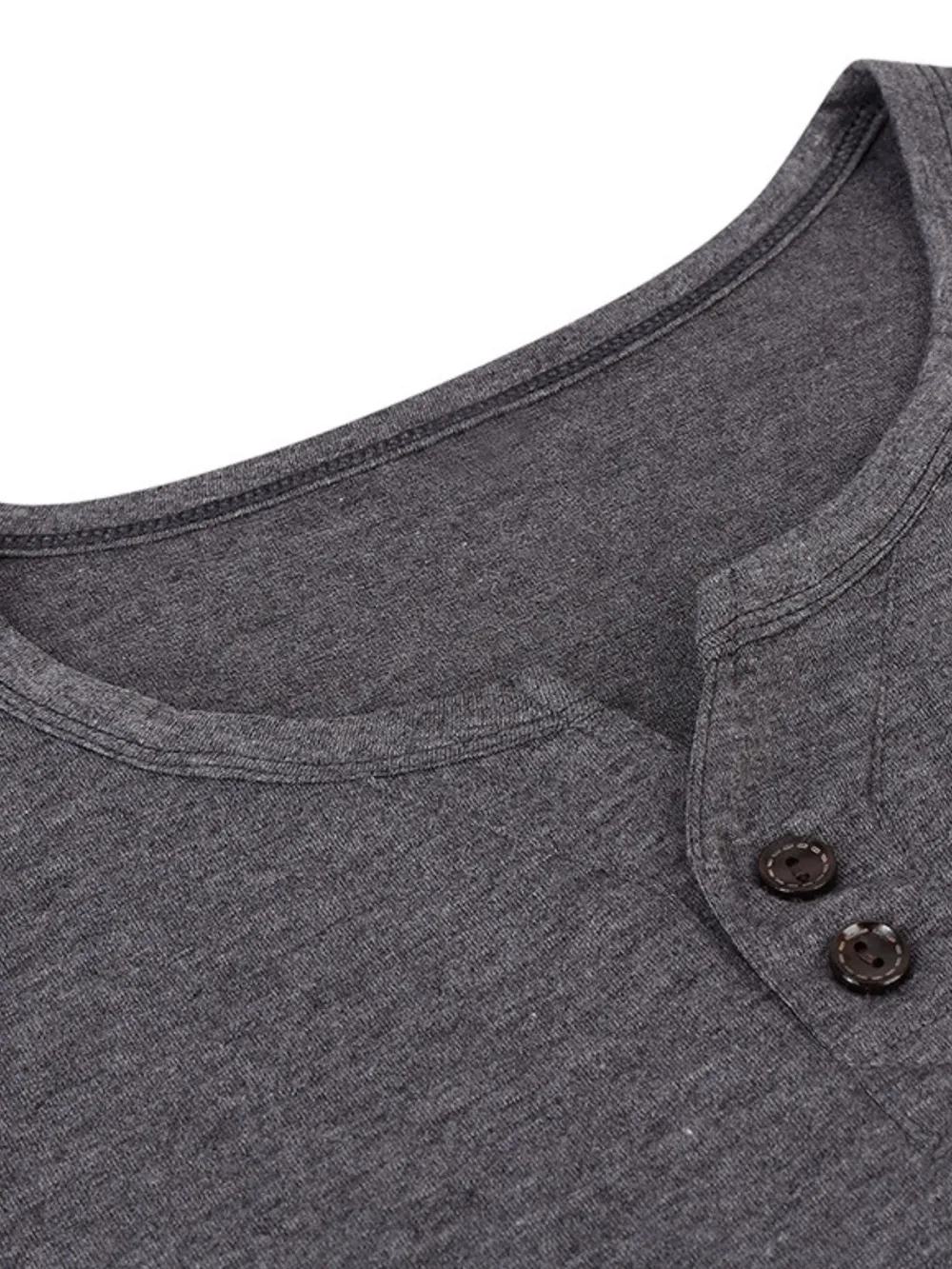 Men's Henley Short Sleeve Polo Top, image 5