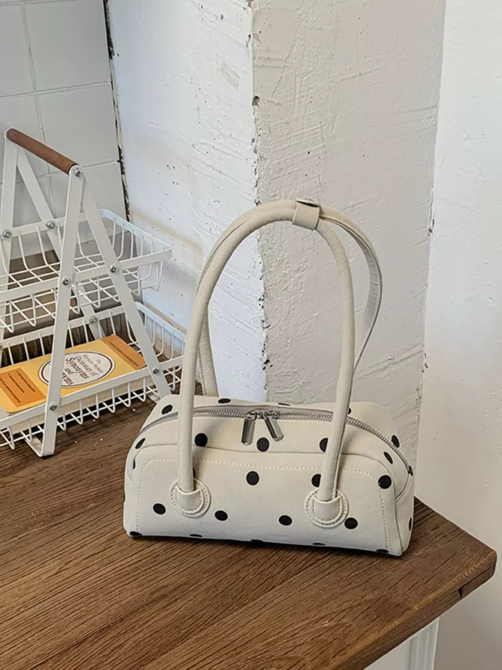 Polka Dot Shoulder Bag, image 3