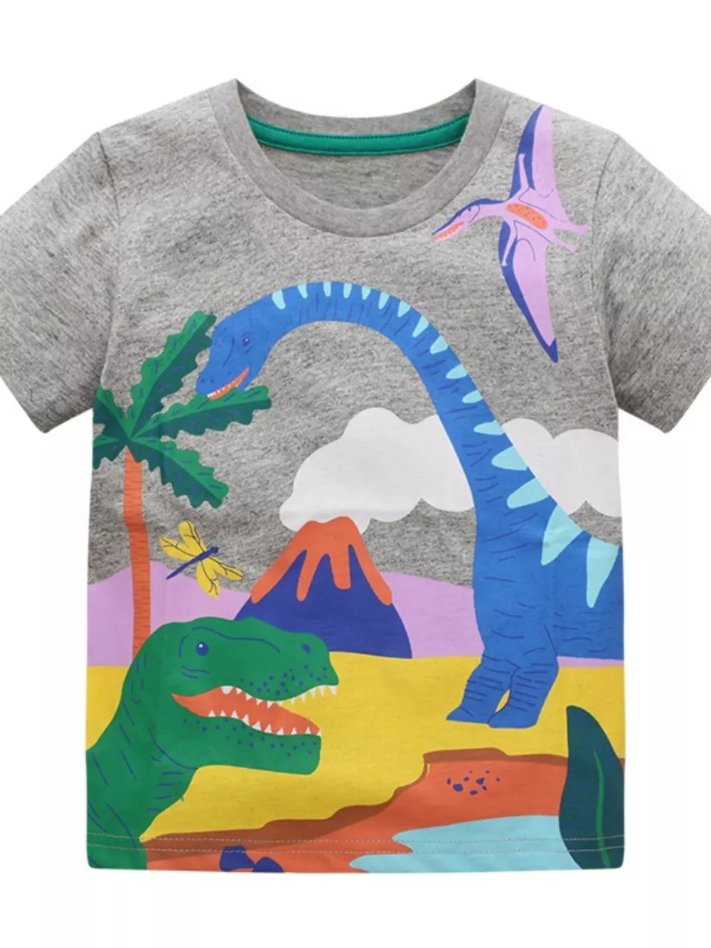 Children's Printed Round Neck Short Sleeve T-Shirt, image 6