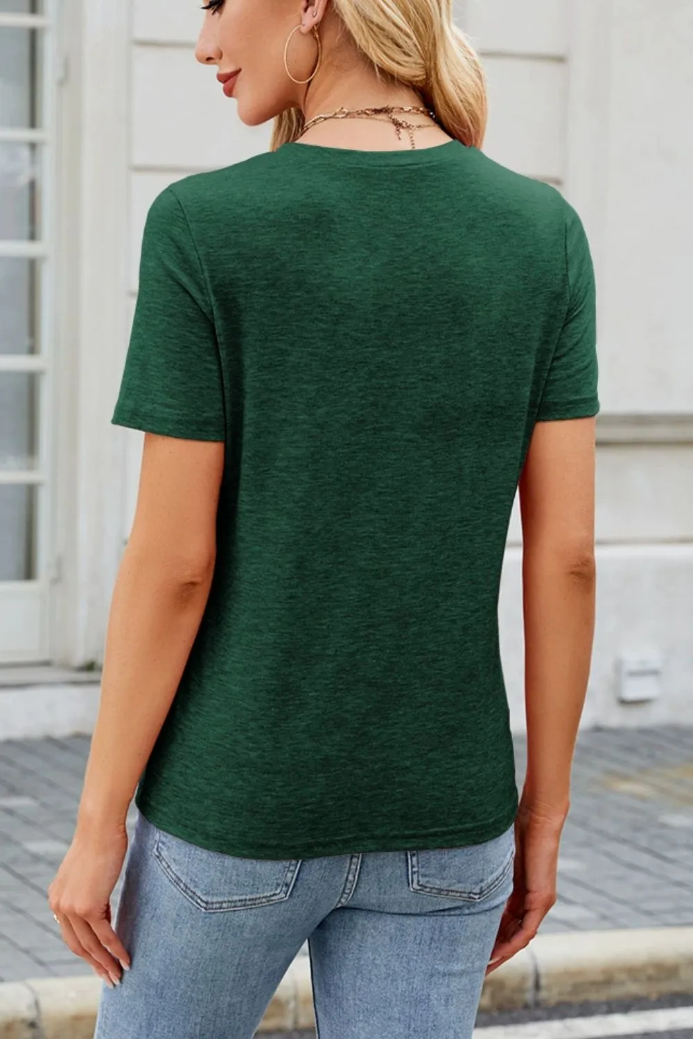 Round Neck Short Sleeve T-Shirt, image 6