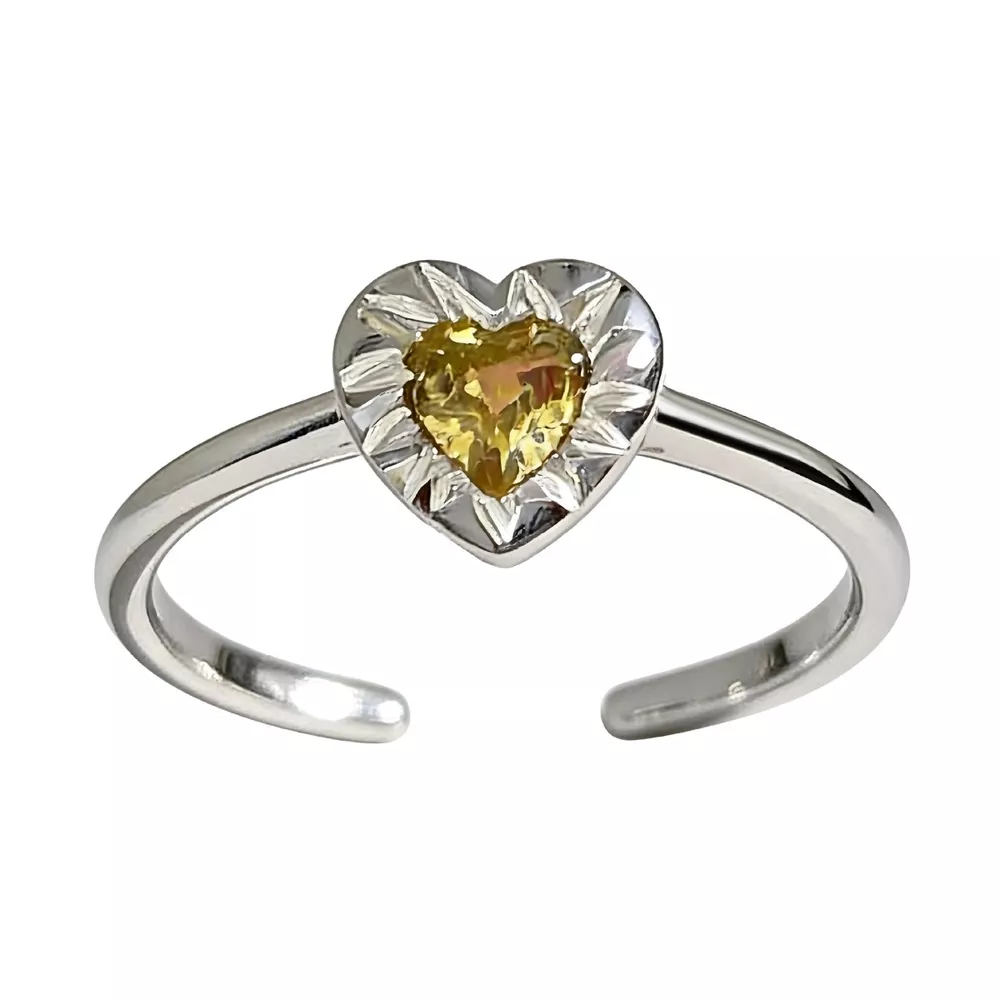 Heart-Shaped Open Ring, image 6