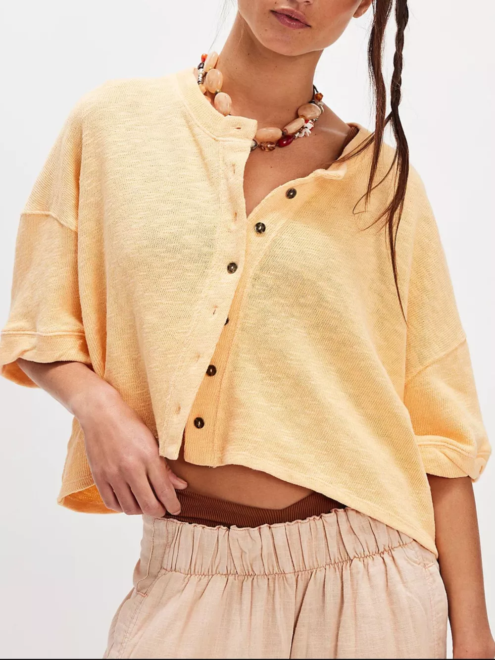 Button-Front Half Sleeve Cardigan, image 20