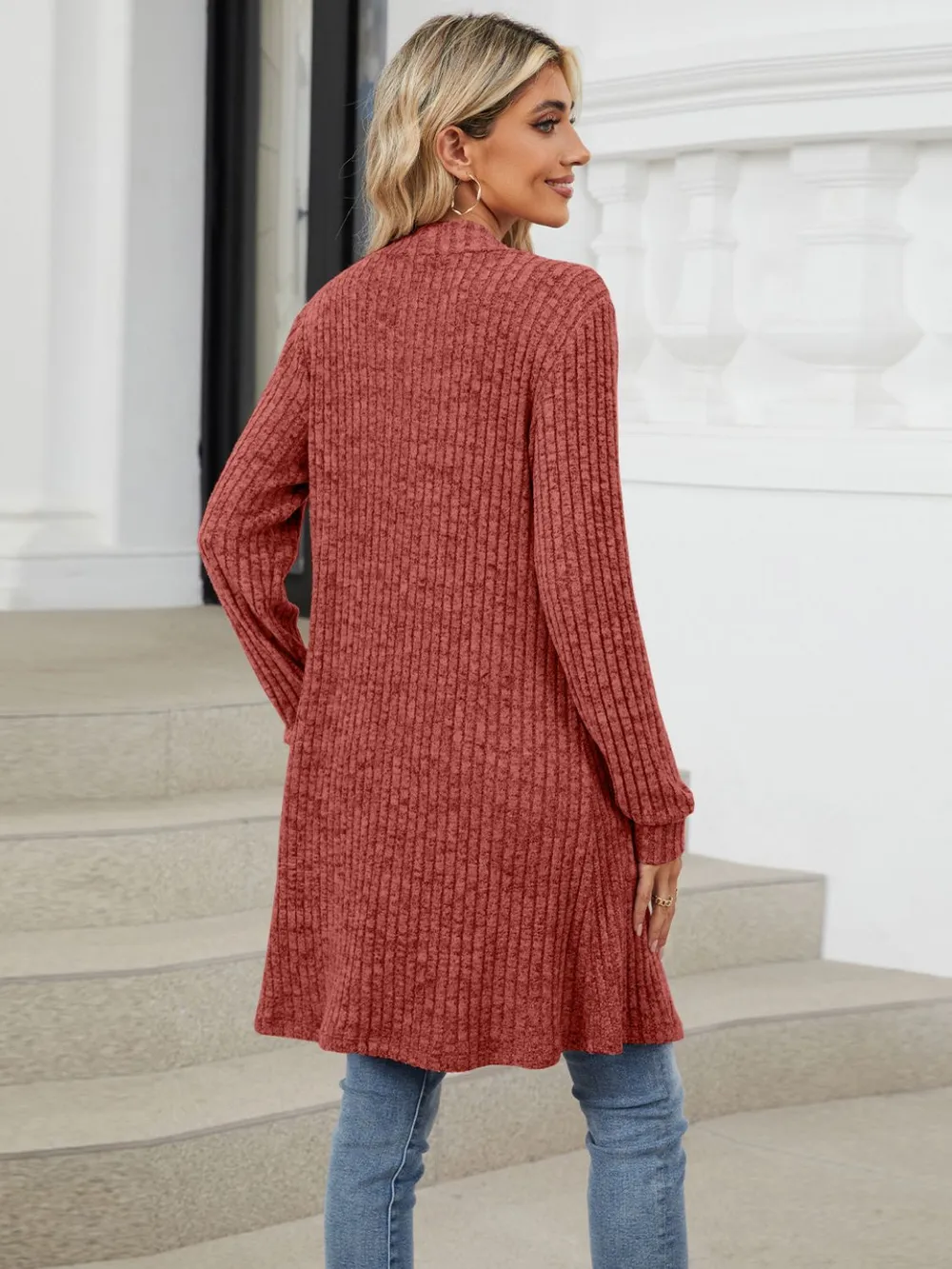 Open Front Long Sleeve Cardigan, image 7