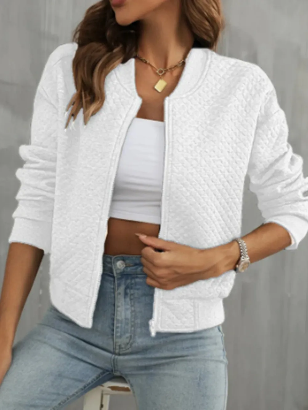 Zip Up Long Sleeve Jacket, image 26