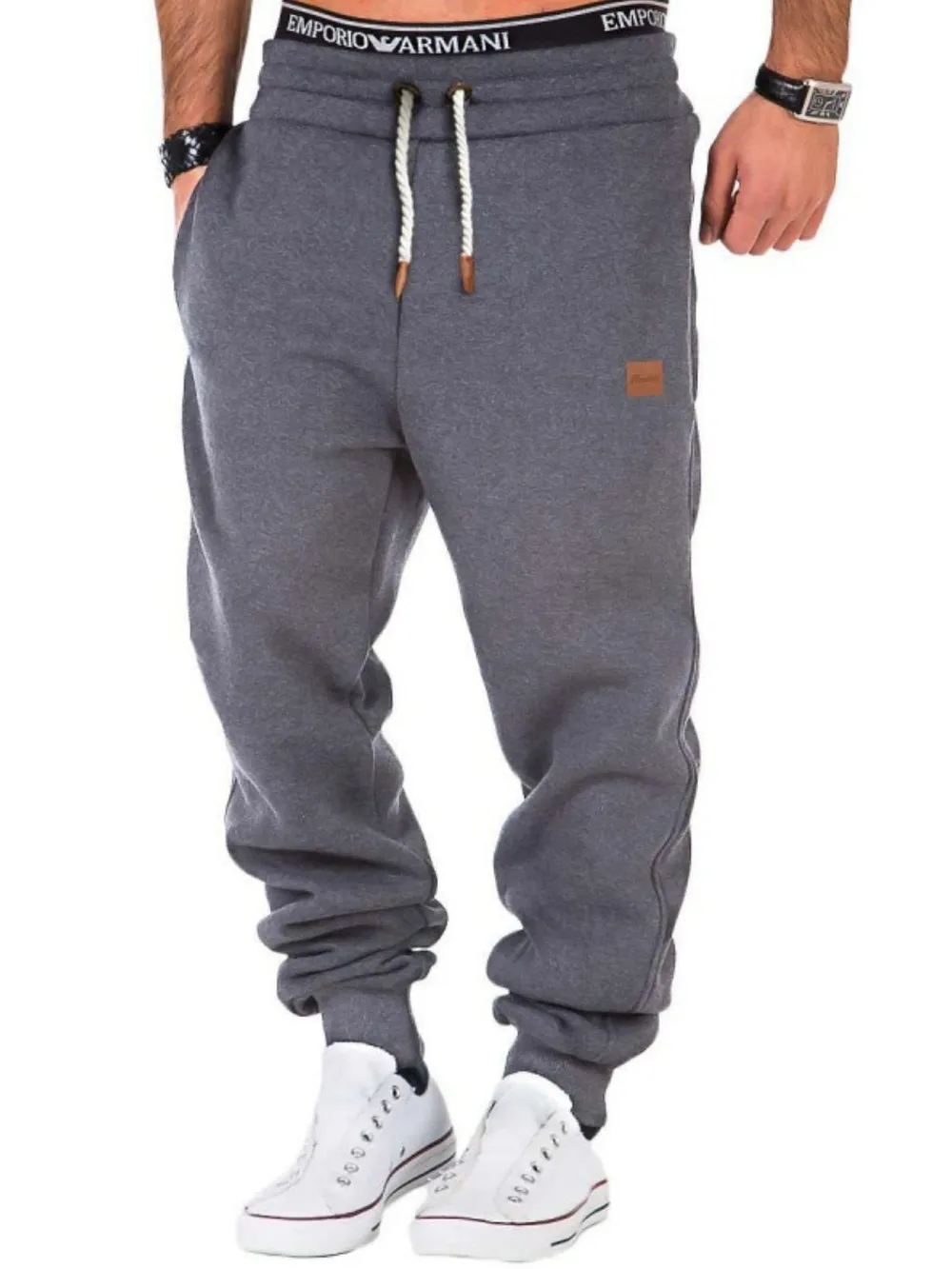 Men's Full Size Drawstring Pants Plus Size, image 5