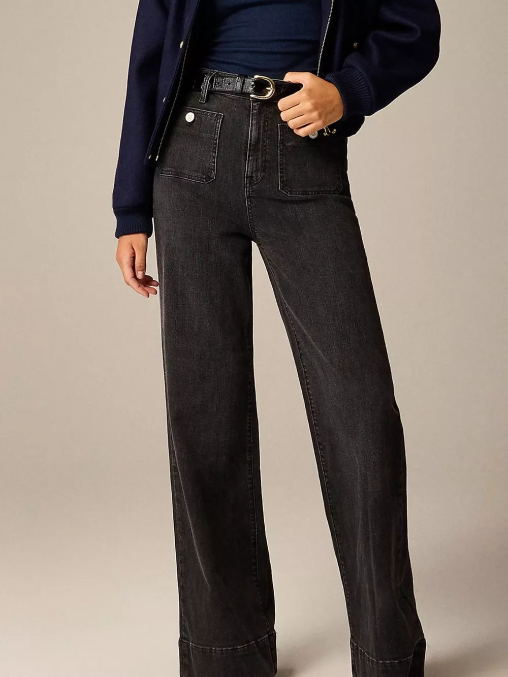 High-Waisted Jeans with Pockets, image 7