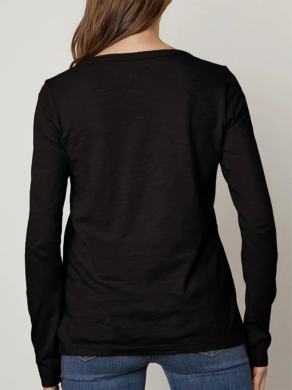 Crisscross Leopard Long Sleeve T-Shirt, image 3