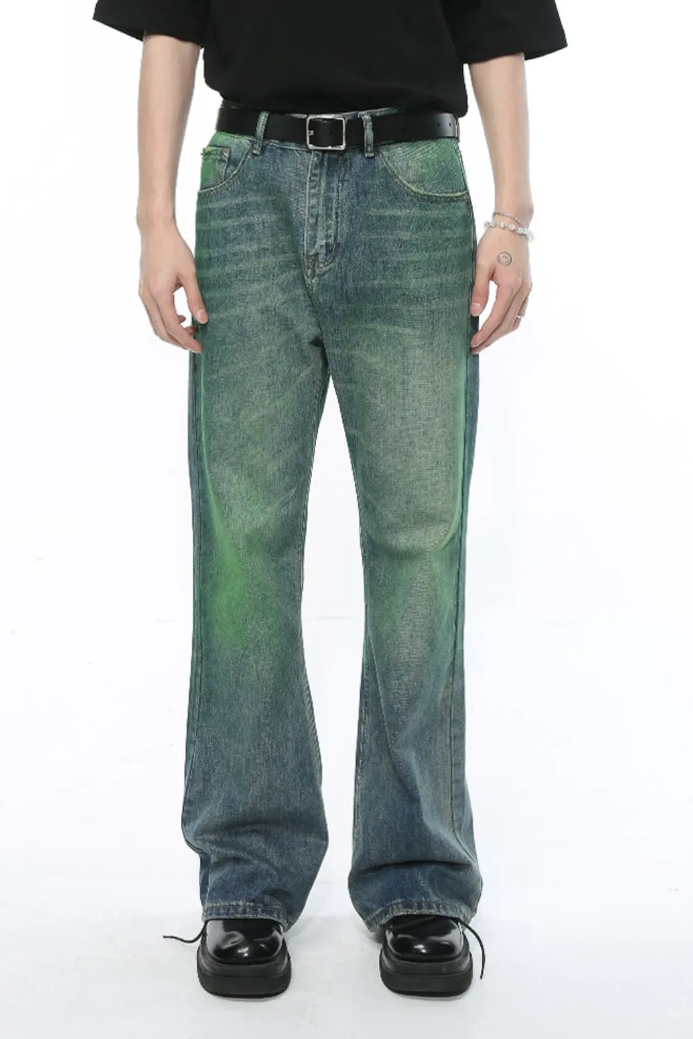 Mid Rise Men's Jeans with Pockets, image 2