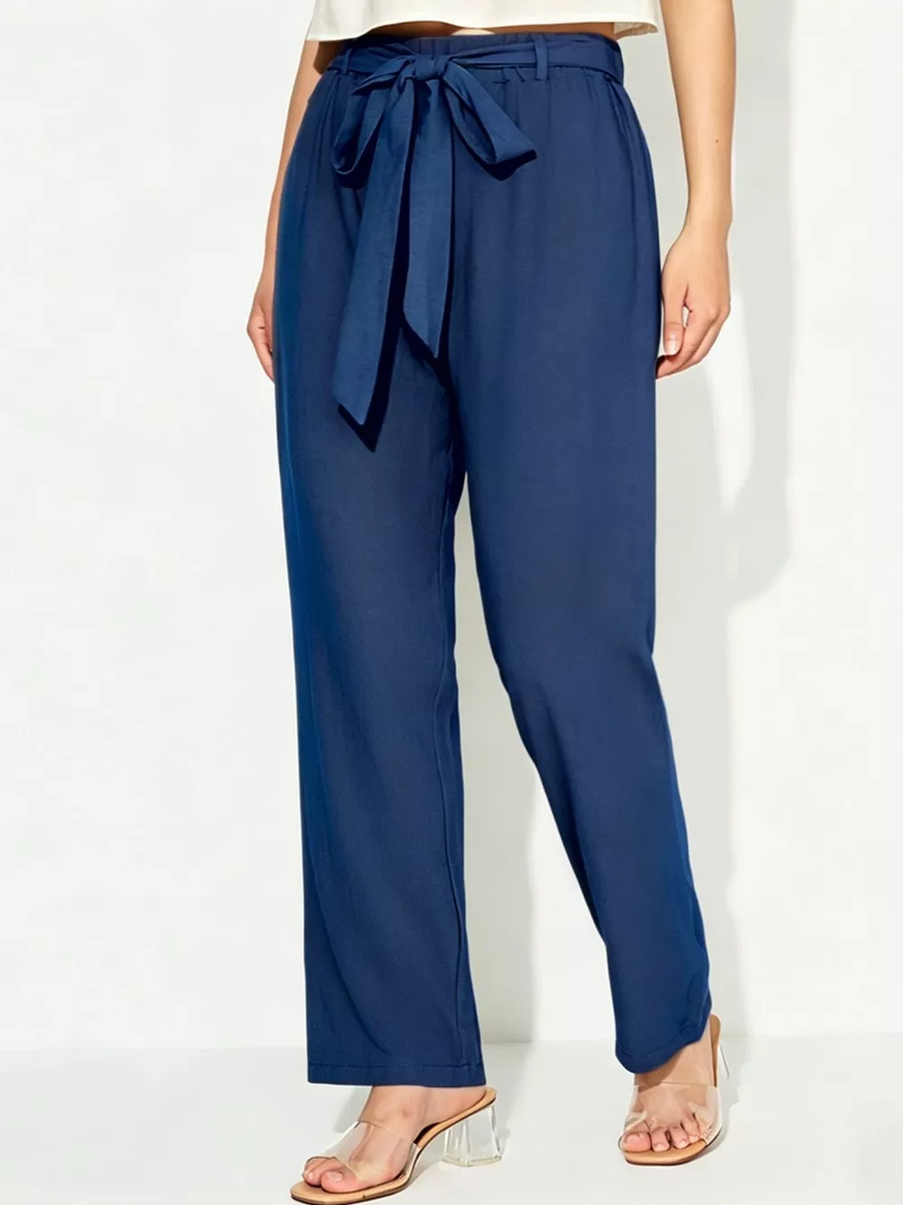 Tied Wide Leg Pants, image 3