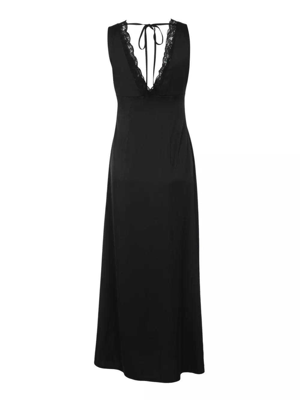 Lace Trim V-Neck Sleeveless Maxi Dress, image 8