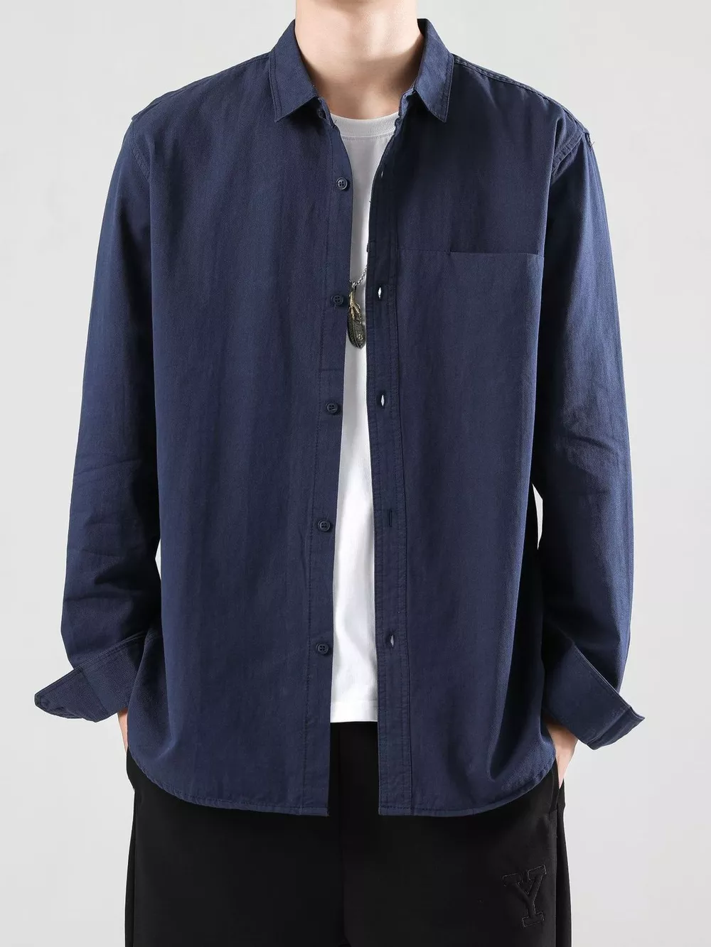 Men's Full Size Button-Up Casual Shirt Plus Size, image 4
