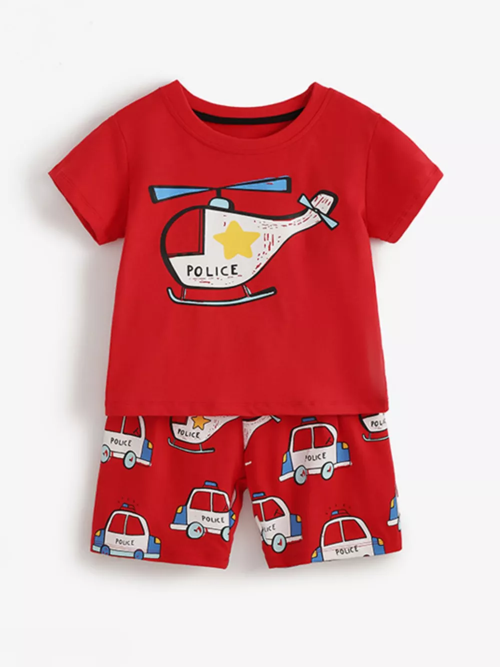 Children's Helicopter Graphic Tee and Shorts Set, image 2