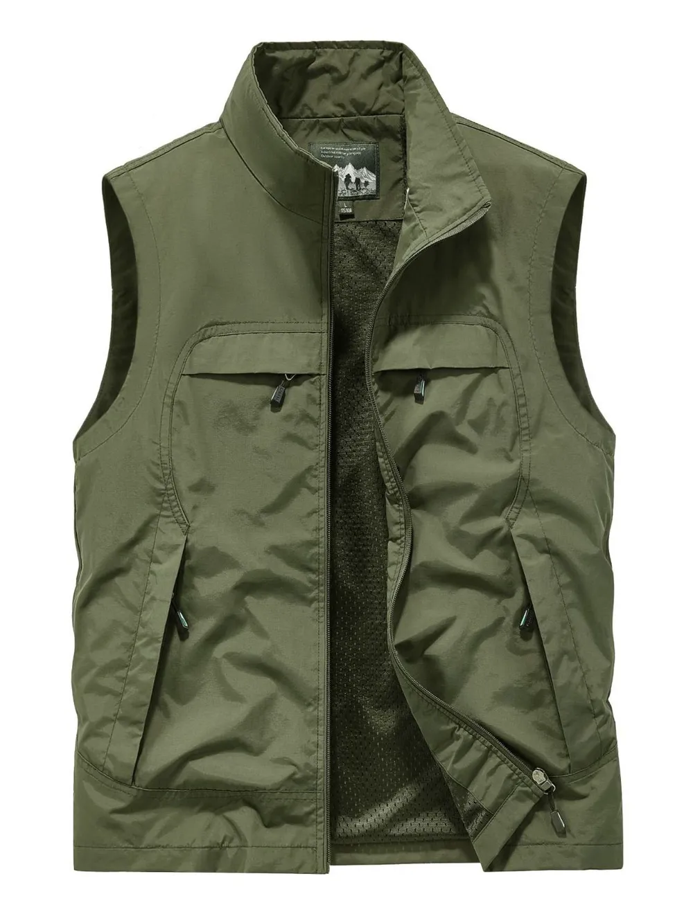 Men's Plus Size Zip Up Vest