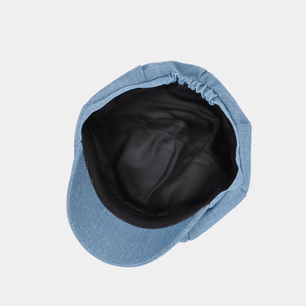 Vintage Style Denim Newsboy Hat, image 6
