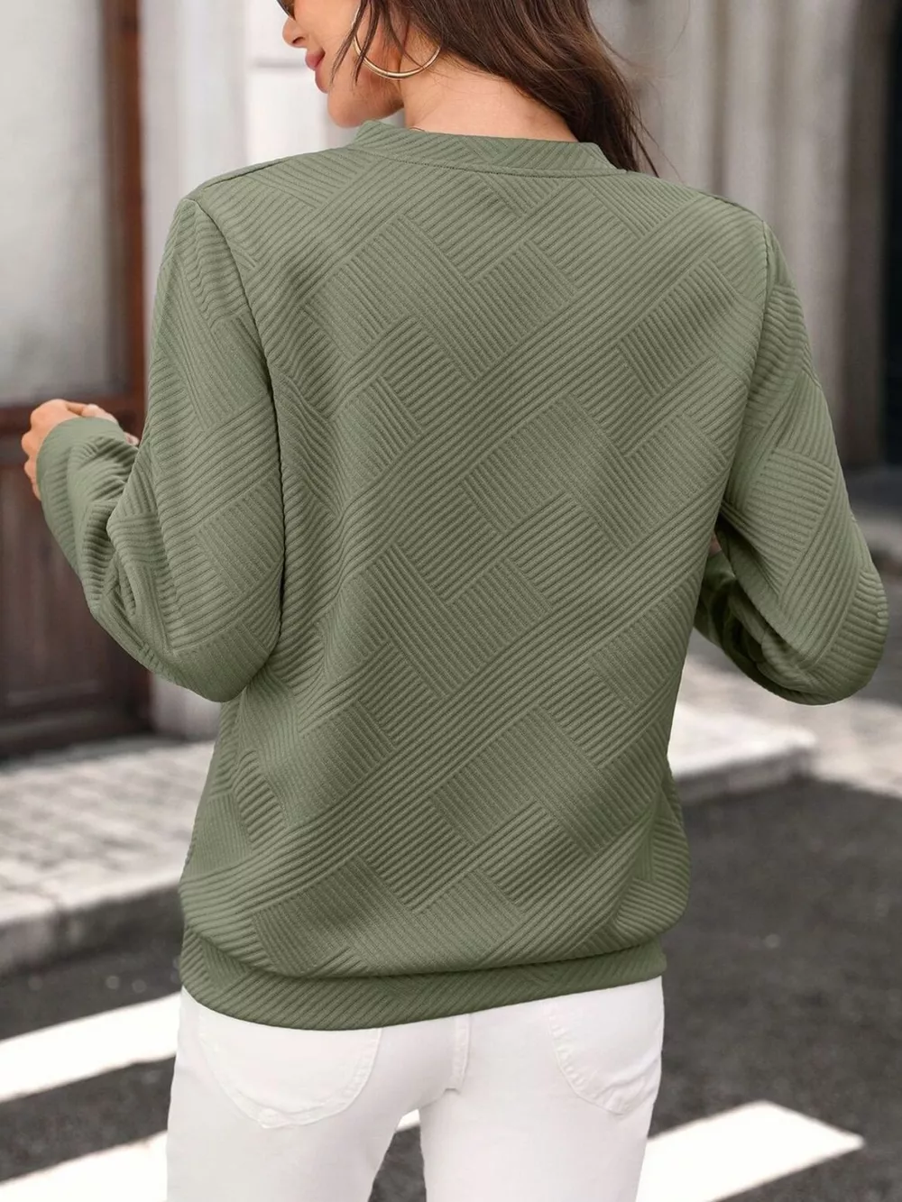 Textured Quarter-Zip Sweatshirt, image 19