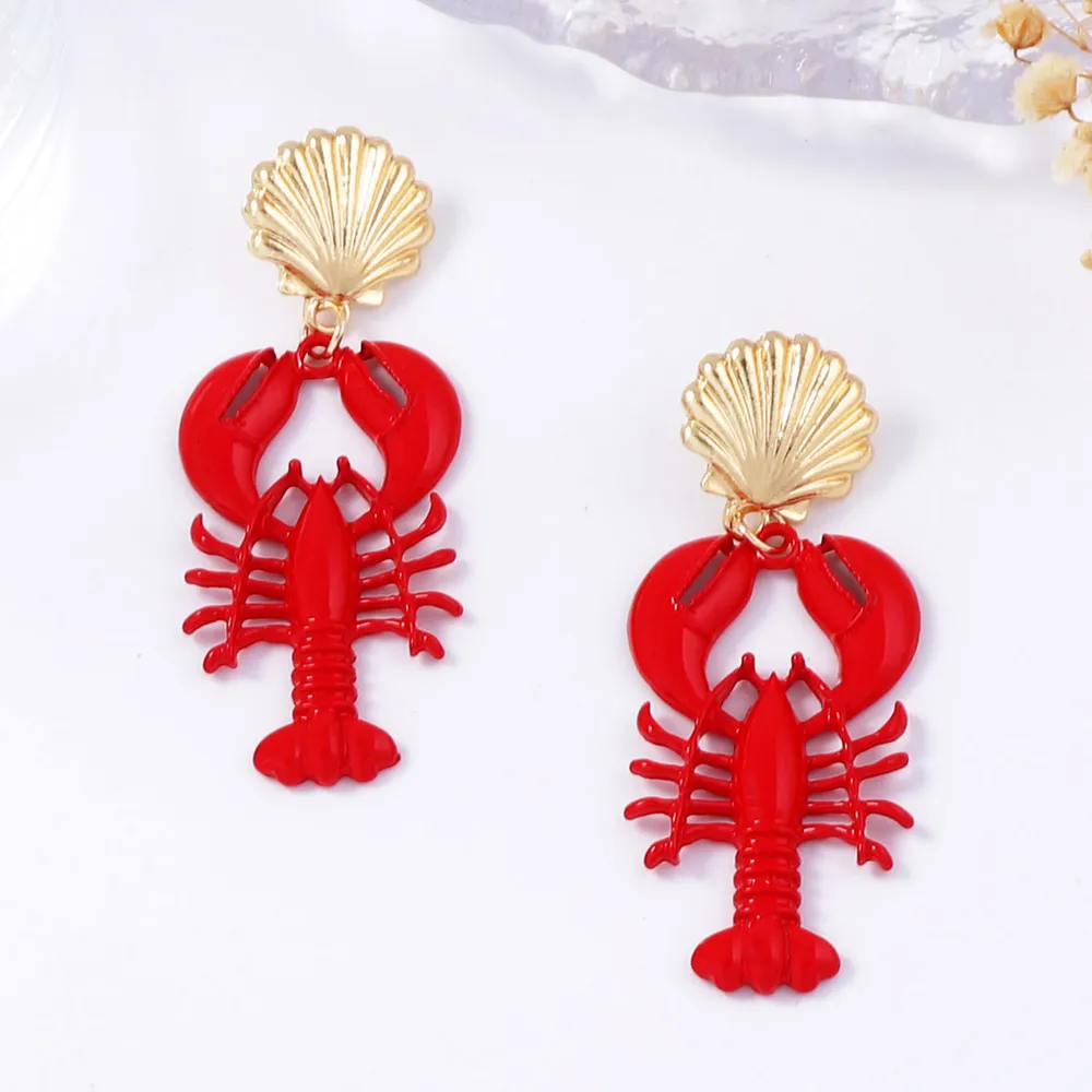 18K Gold-Plated Stainless Steel Drop Earrings, image 3