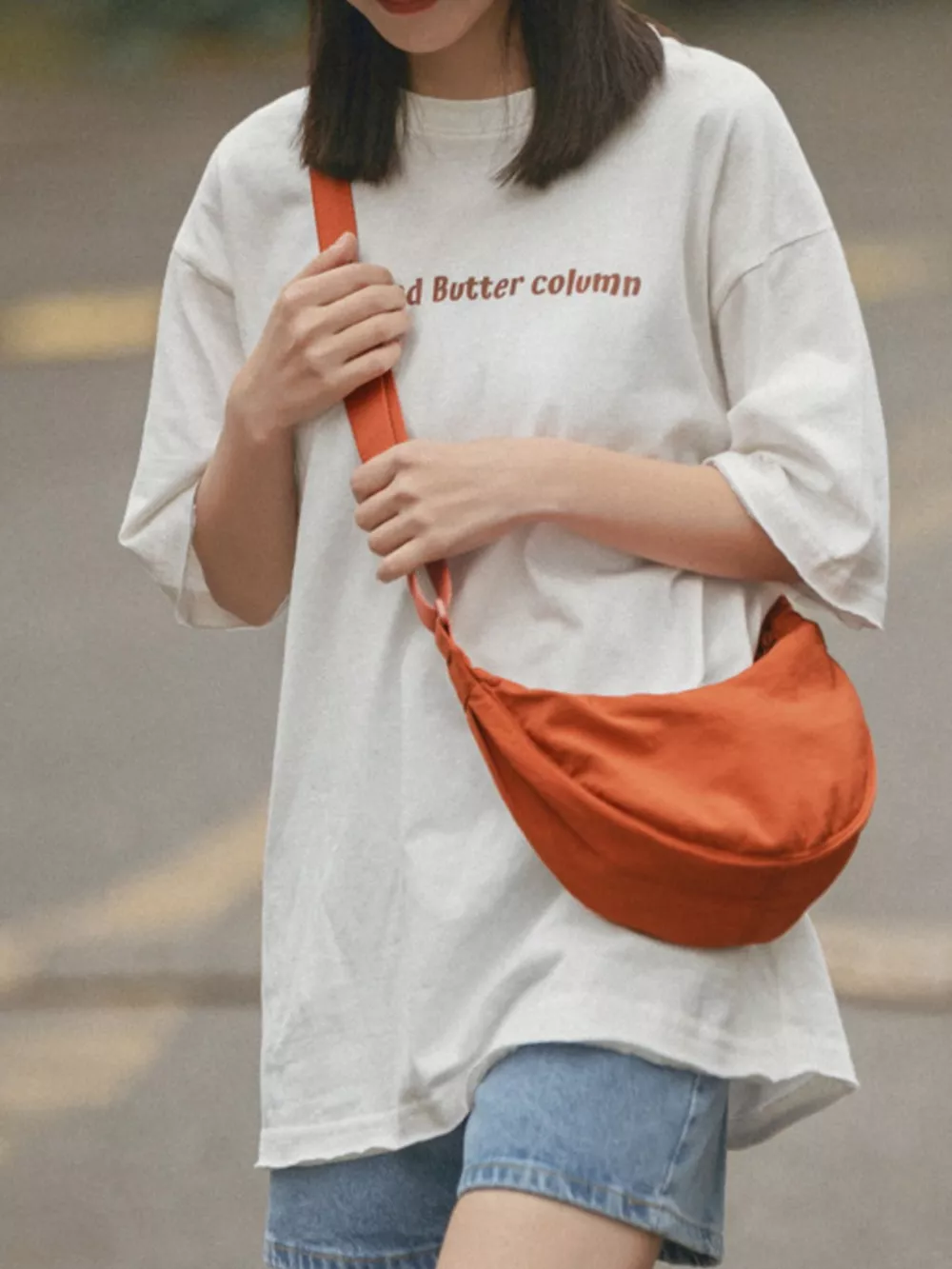 Casual Lightweight Crescent Crossbody Bag, image 5