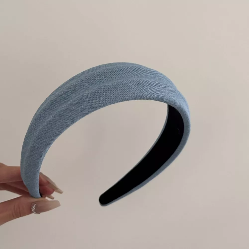 Denim Padded Wide Headband, image 6