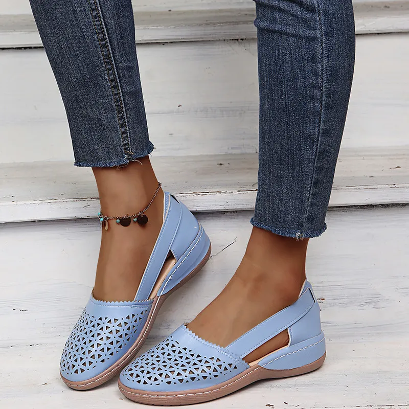 Cutout Round Toe Slip-Ons, image 25