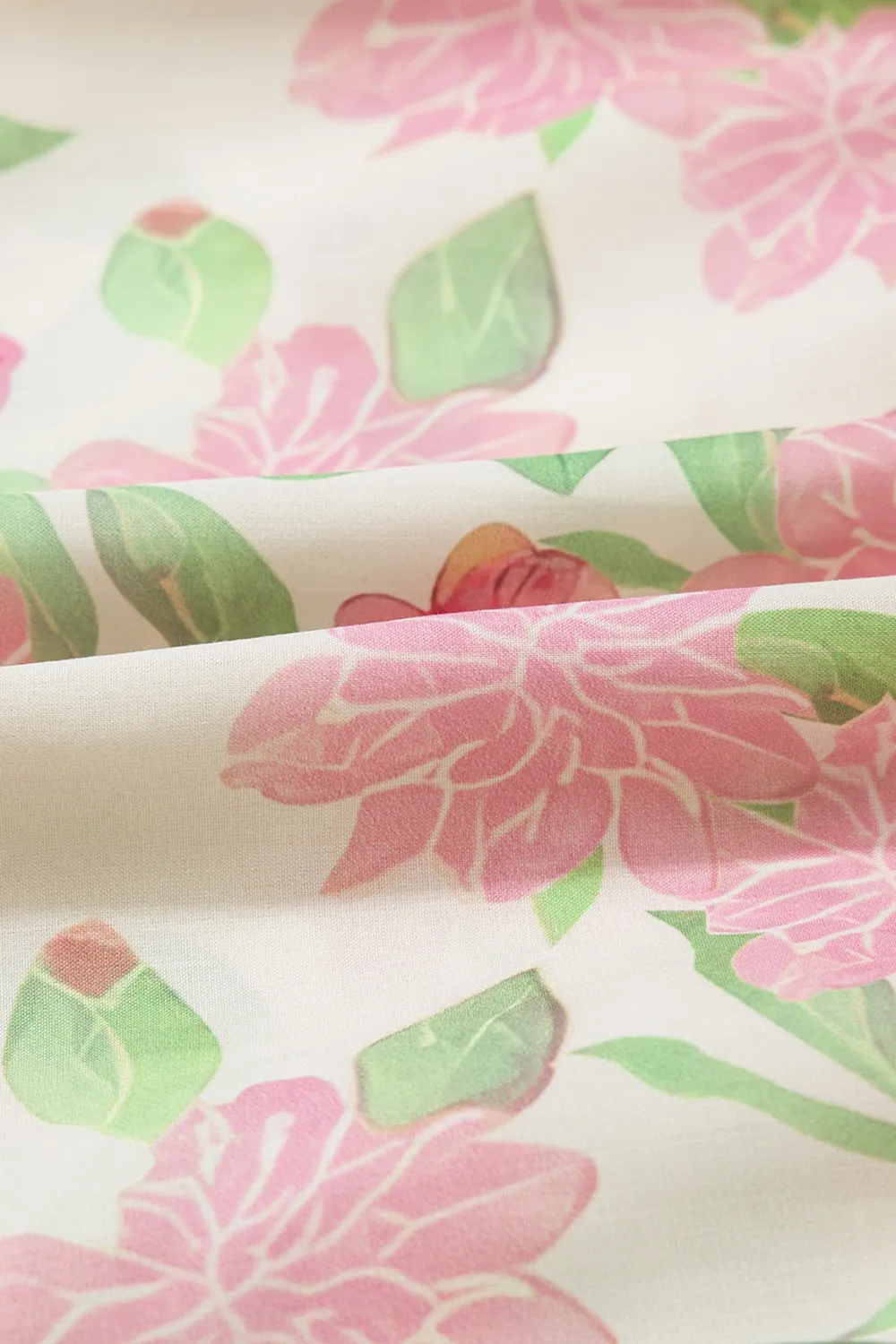 Printed Tie Neck Short Sleeve Blouse, image 8