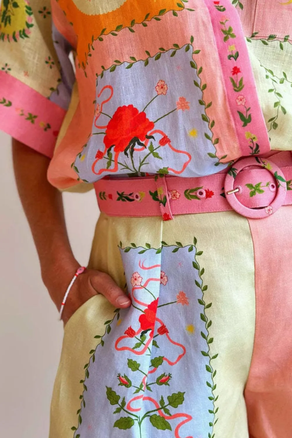 Printed Short Sleeve Shirt and Shorts Set, image 4