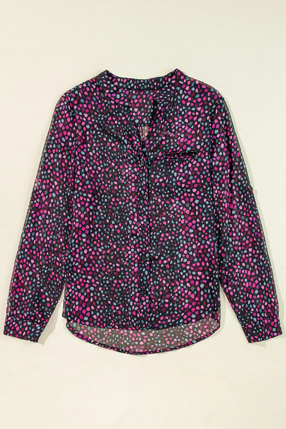 Polka Dot Button Up Shirt, image 9