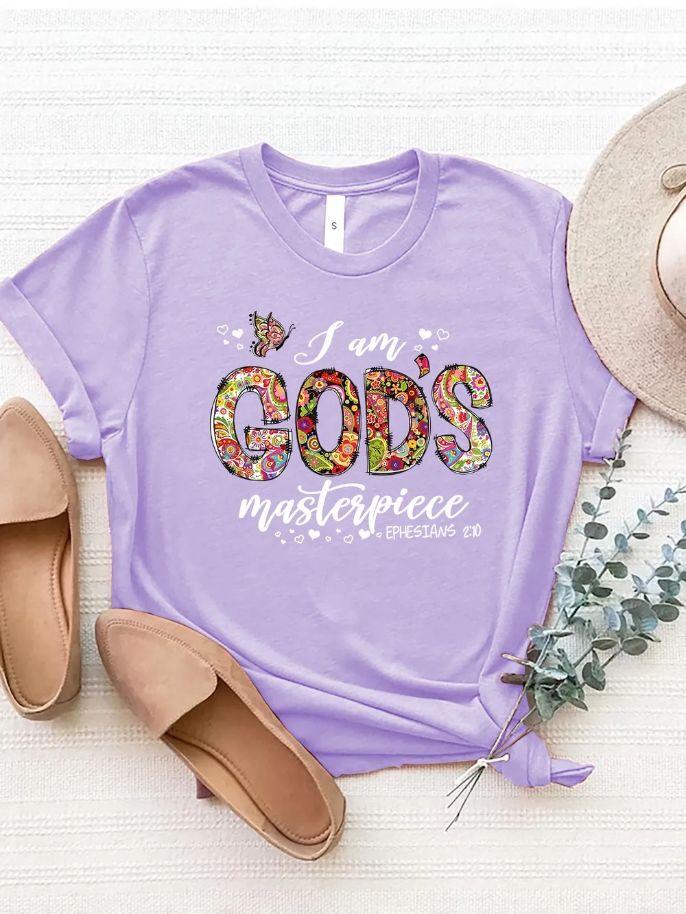 Letter Graphic Round Neck Short Sleeve T-Shirt, image 5