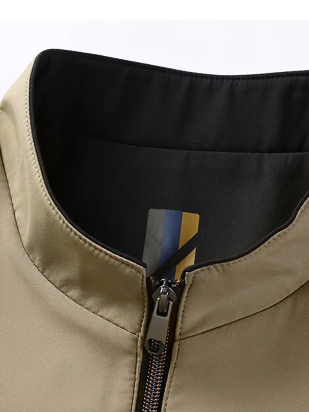 Men's Plus Size Zip Up Long Sleeve Jacket, image 6