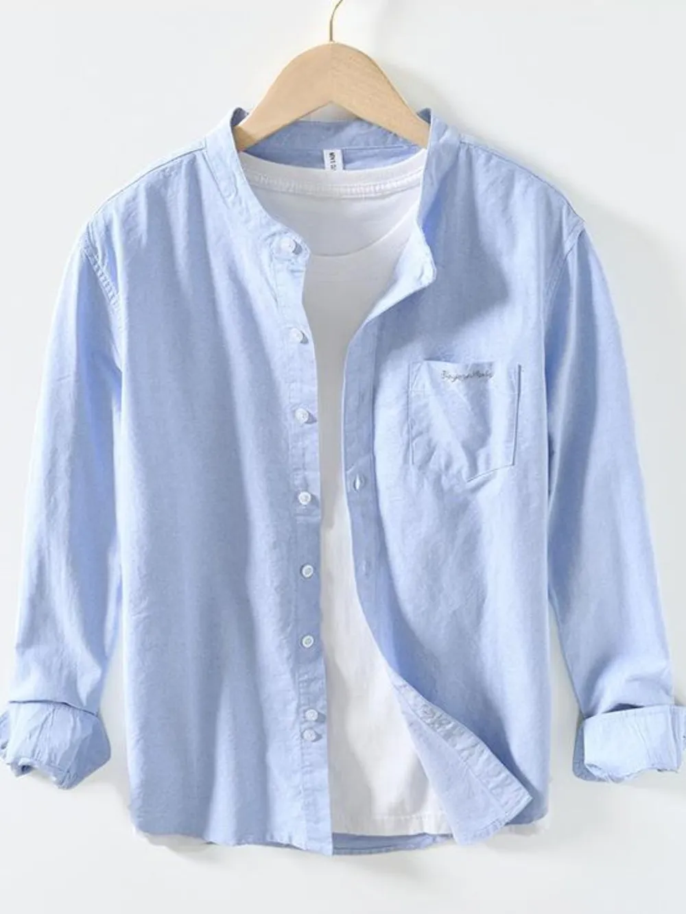 Men's Button Up Long Sleeve Shirt, image 3