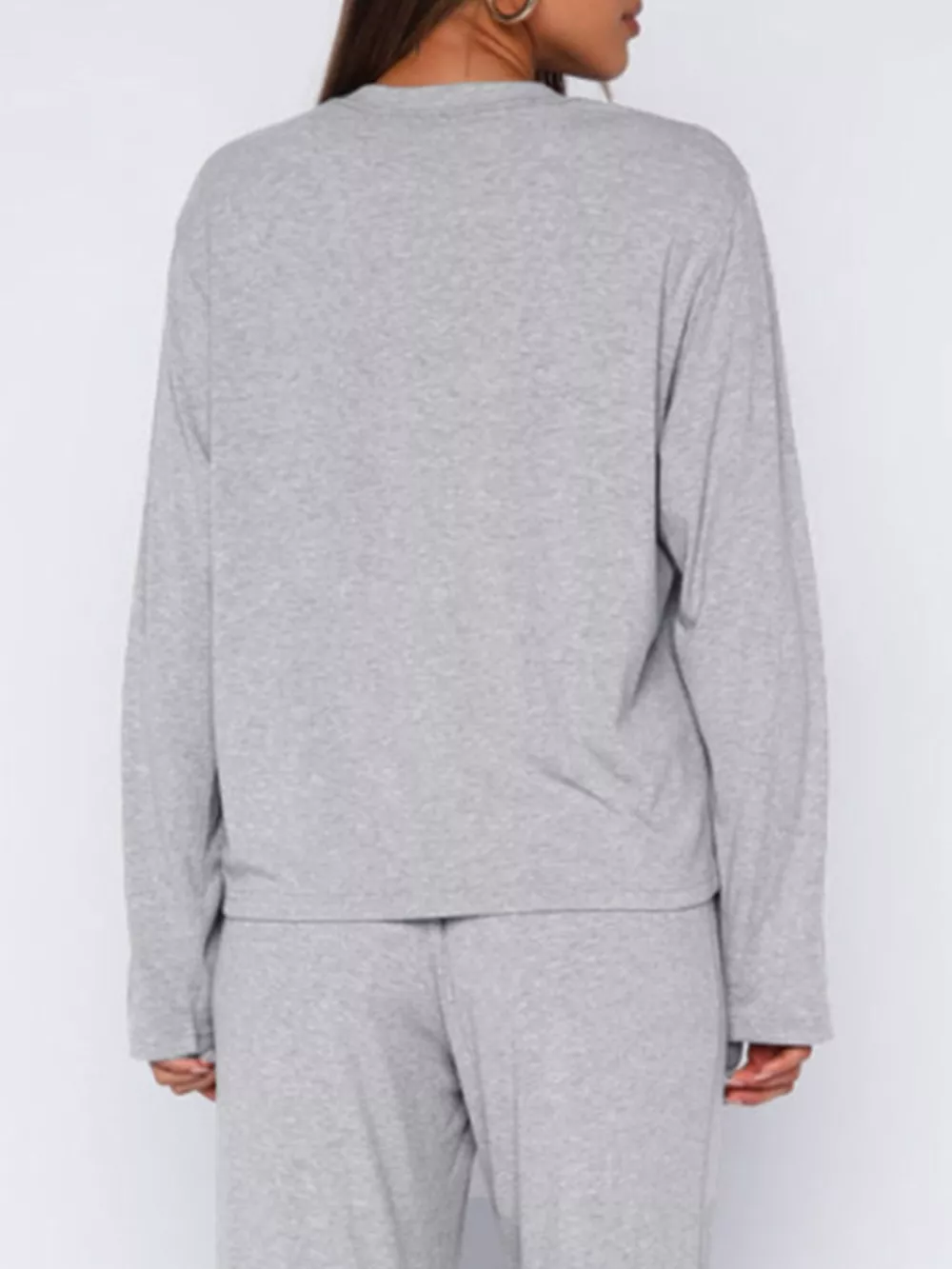 Relaxed Fit Long Sleeve Top and Pants Set, image 23