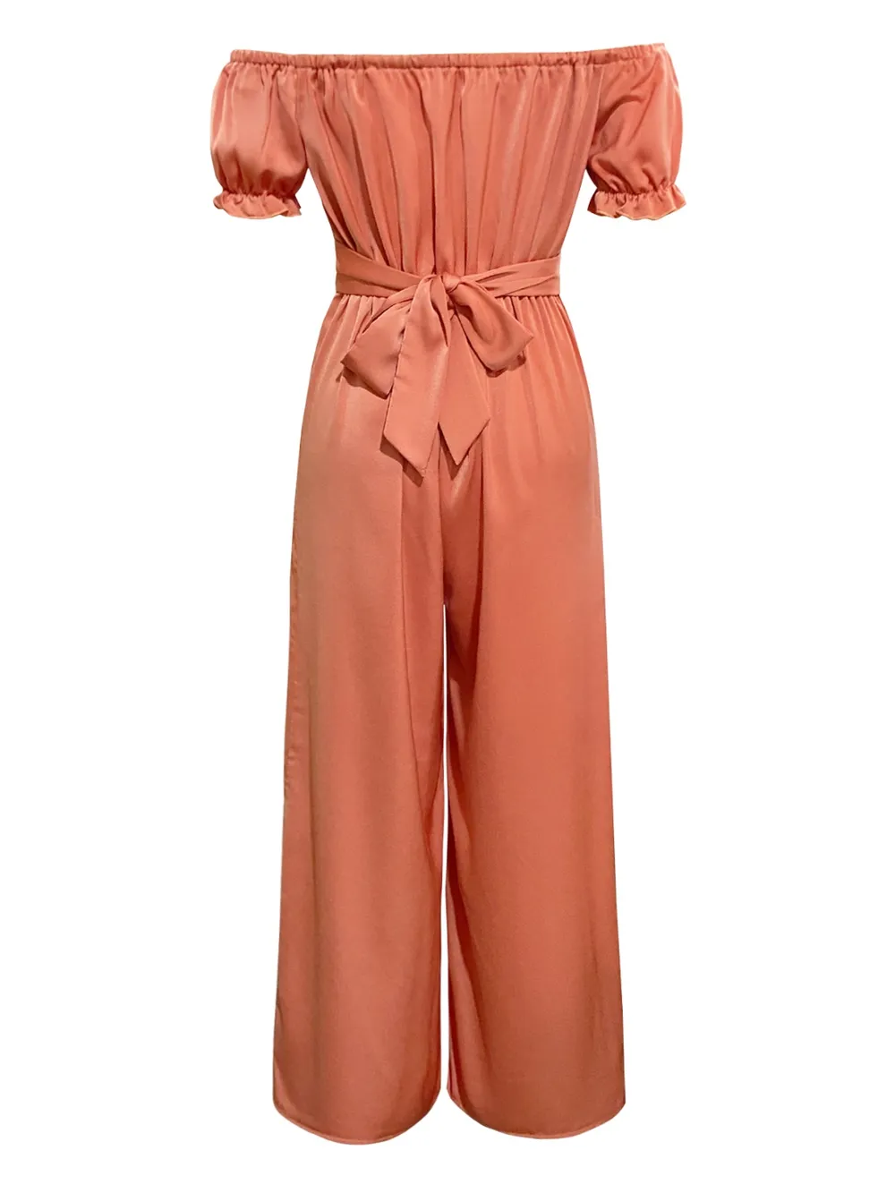 Off-Shoulder Short Sleeve Wide Leg Jumpsuit, image 5