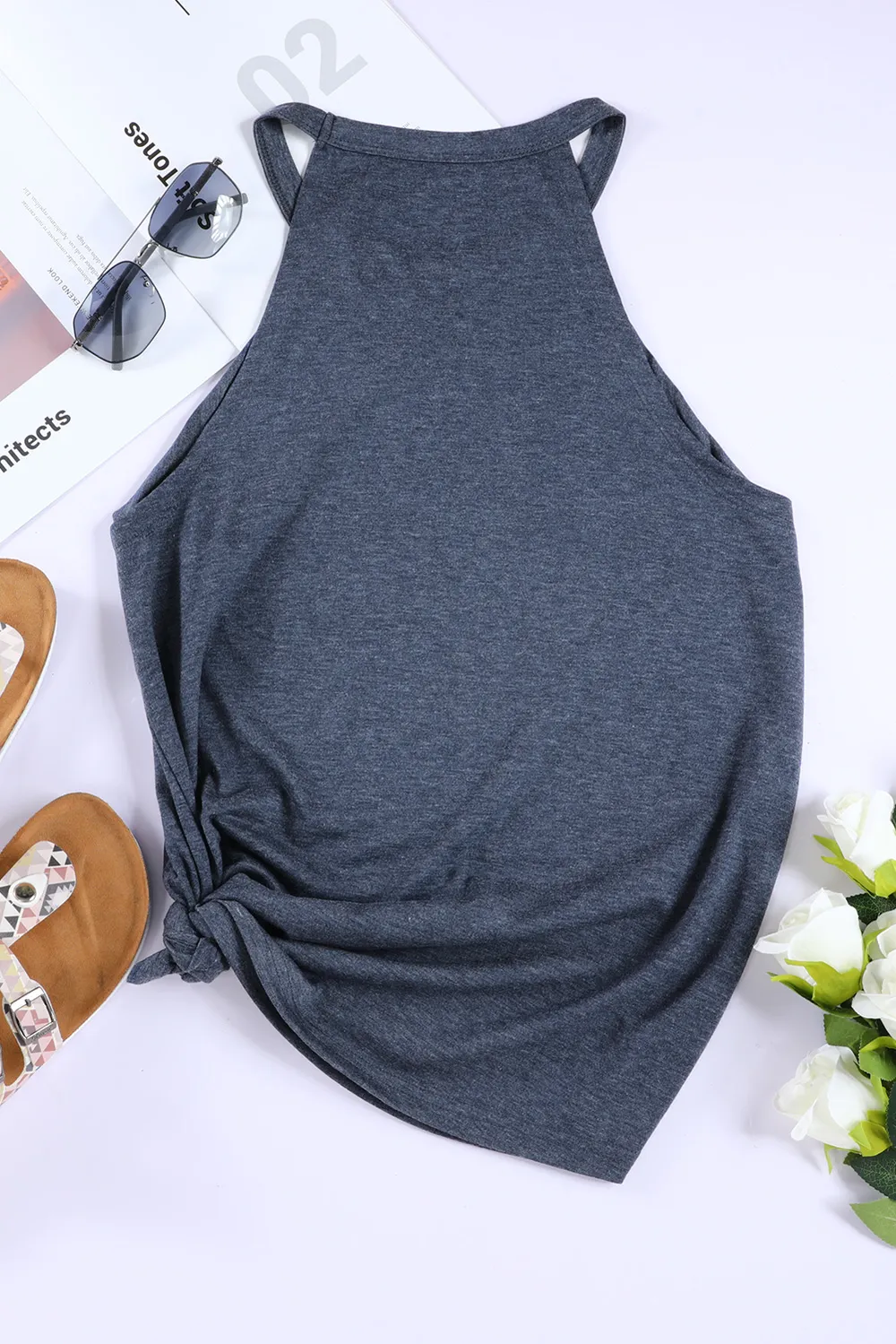Bow Graphic Round Neck Tank, image 5