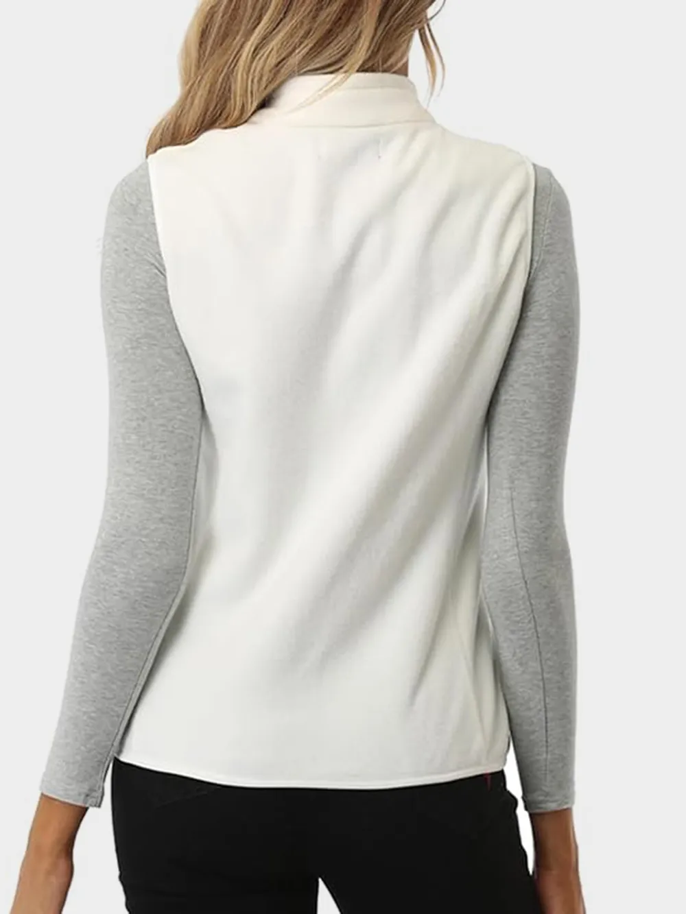 Zip Up Turtleneck Vest with Pockets, image 6