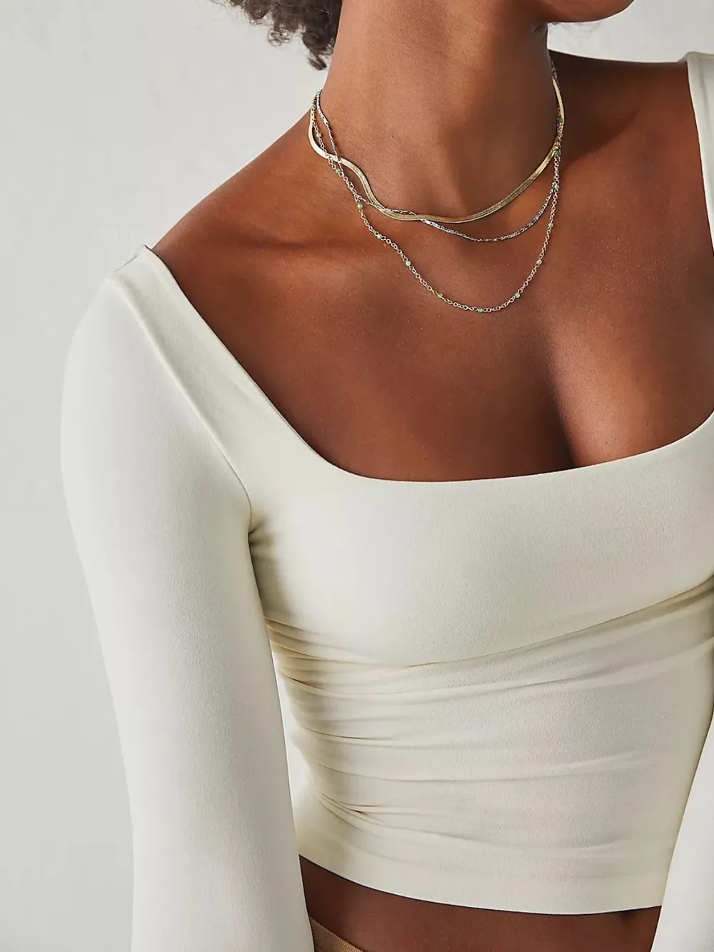 Square Neck Long Sleeve T-Shirt, image 14
