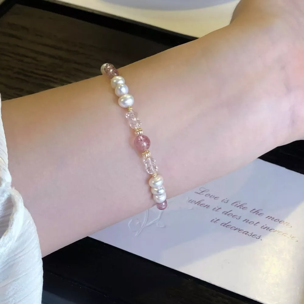 Pearl & Crystal Beaded Bracelet, image 5